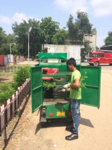 Green Ambulance Watering @ Sales Tax Office, alkapuri and Paramhans Hospital, kalali