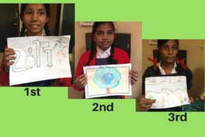 Eco-club Activity: Winners Of Drawing Competition At Gotri School @ Gotri School | Vadodara | Gujarat | India