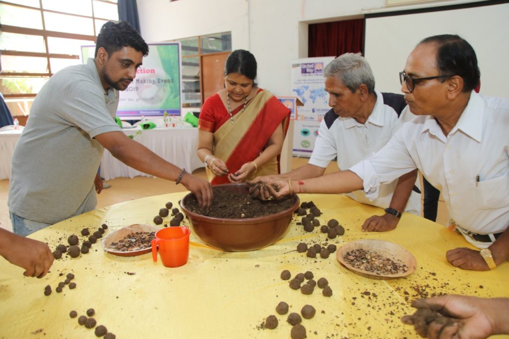Seed Balls making with chief guest.